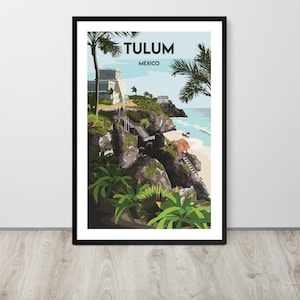 My Tulum Mexico Travel Poster, Tulum Mexico Print, Tulum Mexico Wall Art, Tulum Mexico Travel Souvenir