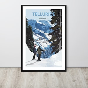 My Telluride Colorado Travel Poster, Telluride Colorado Print, Telluride Colorado Wall Art, Telluride Colorado Travel Souvenir