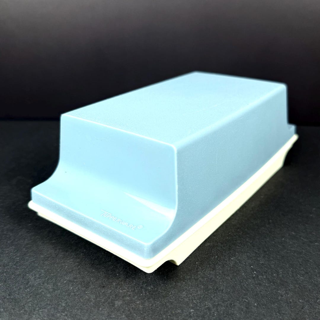 Tupperware Sticks Vintage Tupperware Blue Double 2 Stick Butter Keeper Dish 1511-3 W ...