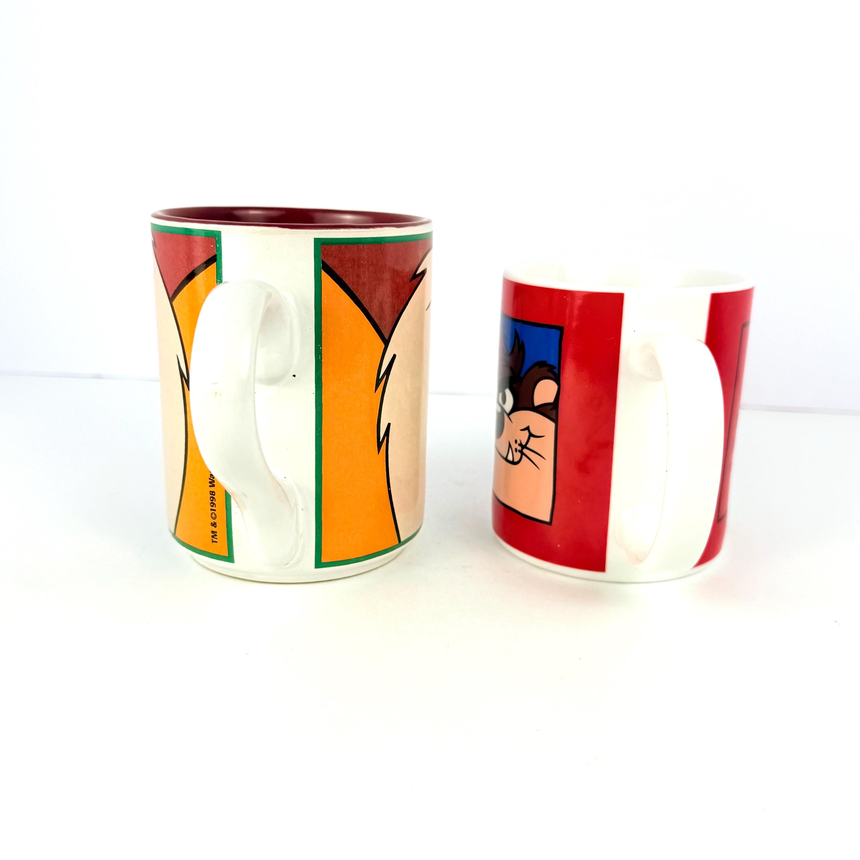 ヴィンテージ ルーニー・テューンズ タズ マグカップセット：1991年と