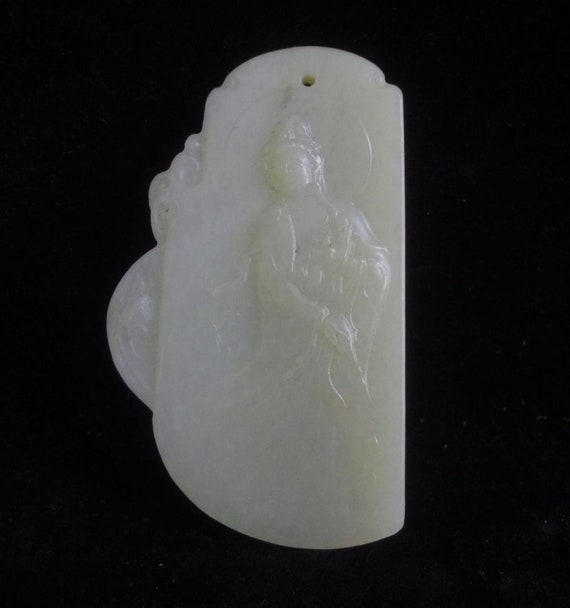 Fine Old Chinese Hand Carving GuanYin Buddha Natur