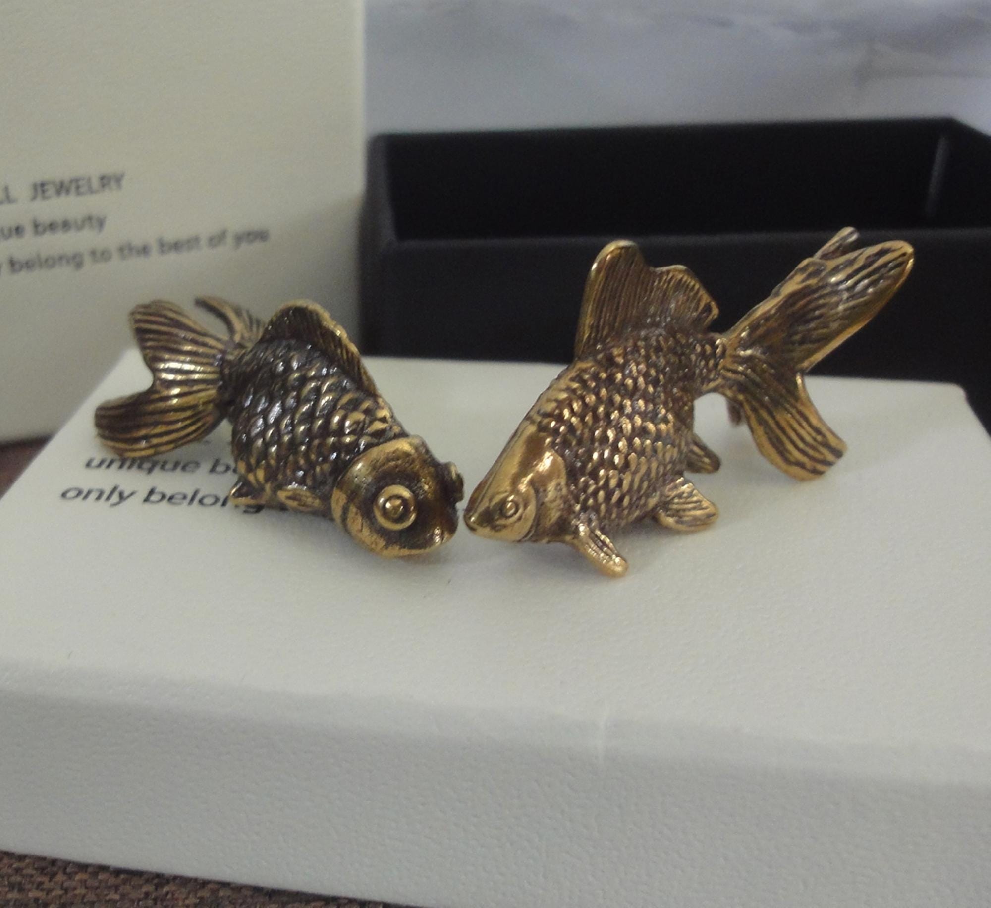 Vintage Brass Fish Wall Decor - Etsy display picture 1