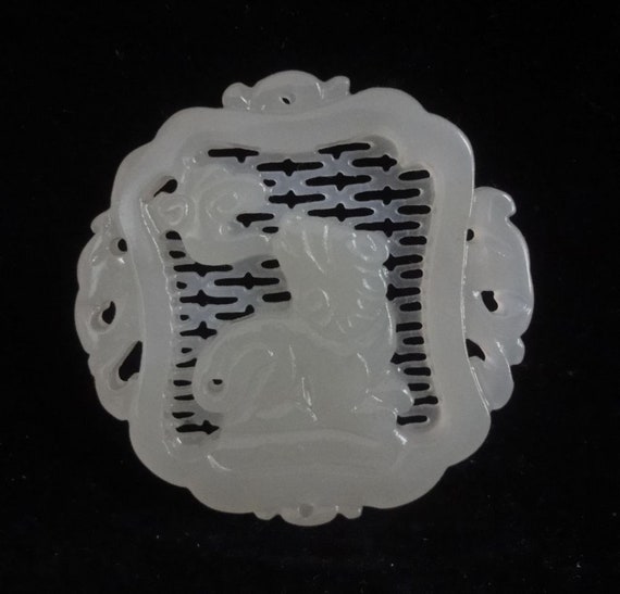 Very Fine Old Chinese Hand Carving Nephrite Jade P