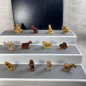 Vintage Wade Whimsies Mixed Lot 12 Ceramic Miniature Figurines Made in England