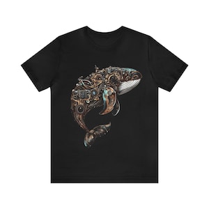 Steampunk Mechanical Whale Unisex T-Shirt