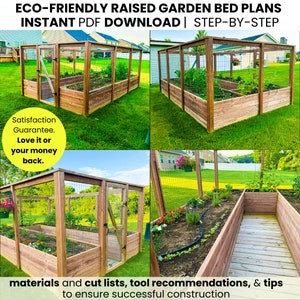 DIY Raised Garden Bed Plans for raised garden bed,Enclosed Garden Plans,raised garden bed cover,elevated deer fence plans,garden fence plans
