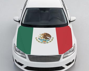 Housse de capot de voiture drapeau mexicain, Protecteur de capot drapeau mexicain, Housse de capot auto patriotique, Accessoire de voiture universel, Cadeau pour homme