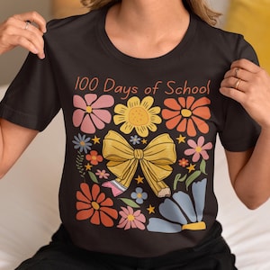 100 Days of School Coquette PNG, Boho 100 Days of School svg, Teacher 100 Days svg, Coquette Bow, Coquette Teacher Png,100 Days Shirt Design