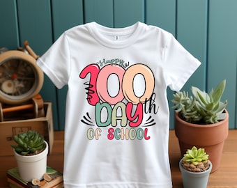 Happy 100th Days Of School SVG, Back To School SVG, Retro 100th Days Of School, Funny Teacher Png, Happy 100 Days Teacher Gifts, School Png