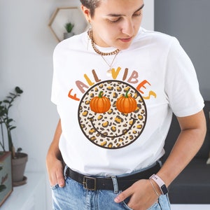 Fall Vibes PNG Sublimation Design, Pumpkin Png , Fall Sublimation, Smiley Face, Retro Fall Png, Digital Download