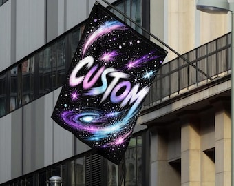 Custom 4x6 ft Vertical Flag, Personalized Polyester Banner, Single Sided Wall Flag, Made in USA