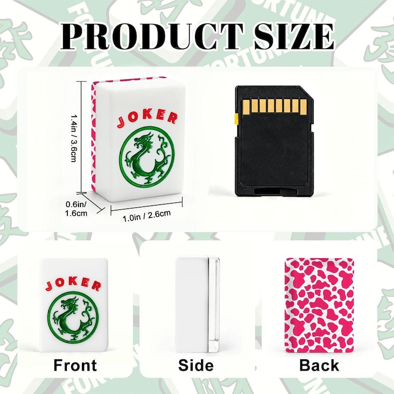 Pink Heart American Mahjong Tiles Set, Custom Mahjong Game Tiles with Jokers, Cute Acrylic Mahjong Gift for Family Game Night image 5