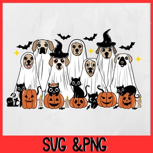 Halloween Dog Png | Spooky Season | Retro Halloween Png | Ghost Svg | Dog Lovers Gift | Funny Halloween Svg | Ghost Dog Shirt