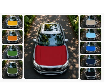 Housse de capot de voiture personnalisée, Protection de capot extensible pour voitures et SUV, Housse de protection universelle contre la poussière, polyester et élasthanne