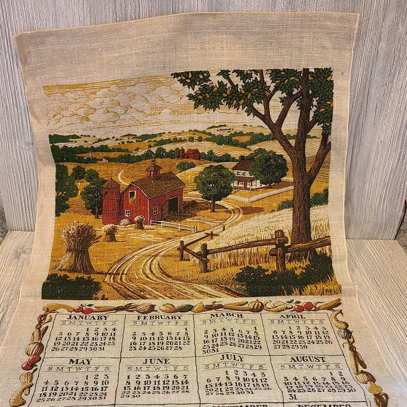 Calendar Towels Linen 2025 Etsy