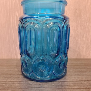 LE Smith Sapphire blue cannister. Blue Moon and Stars.
