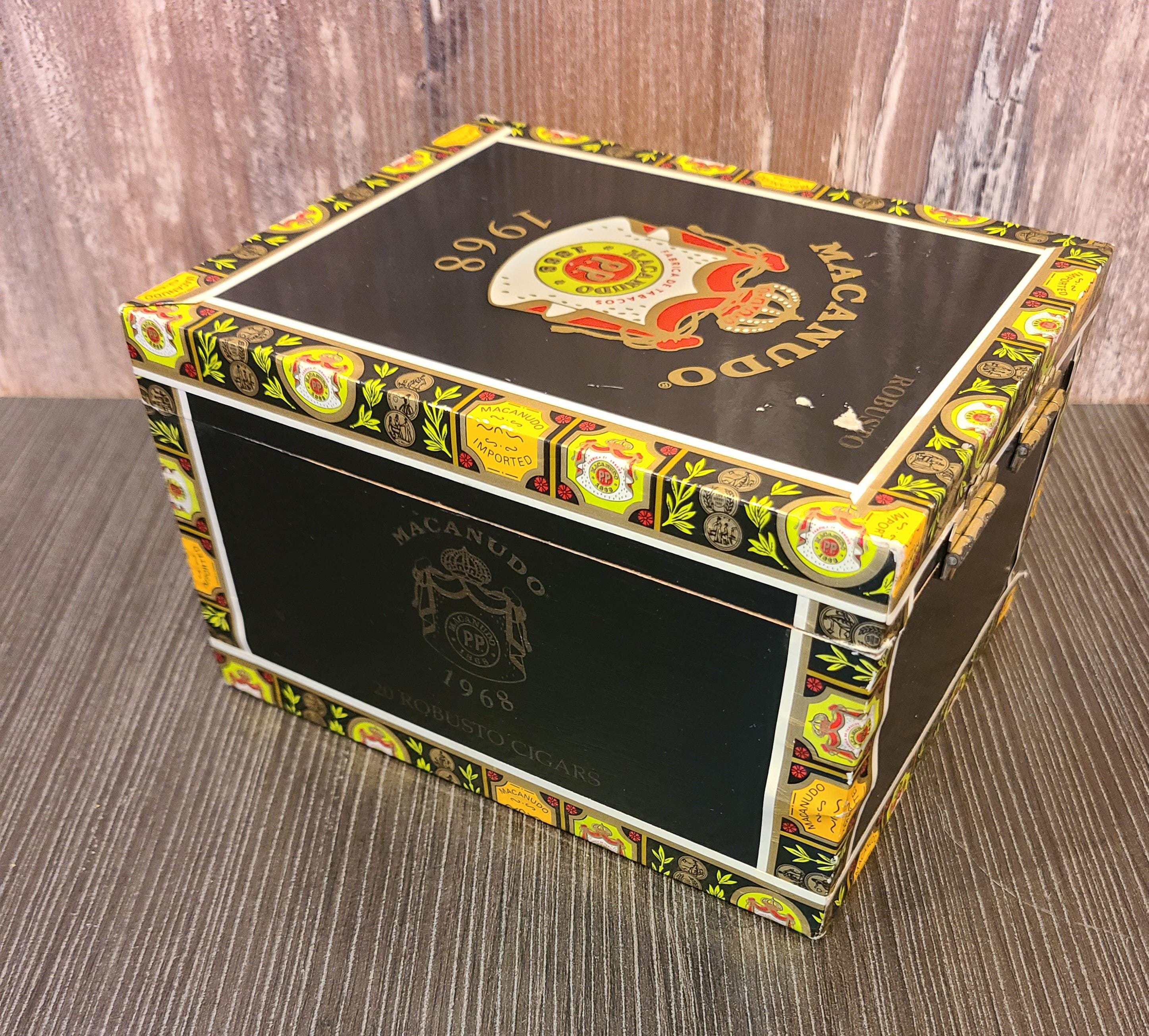 1968 Cigar Box. Macanudo. Wooden Decorative Box. - Etsy