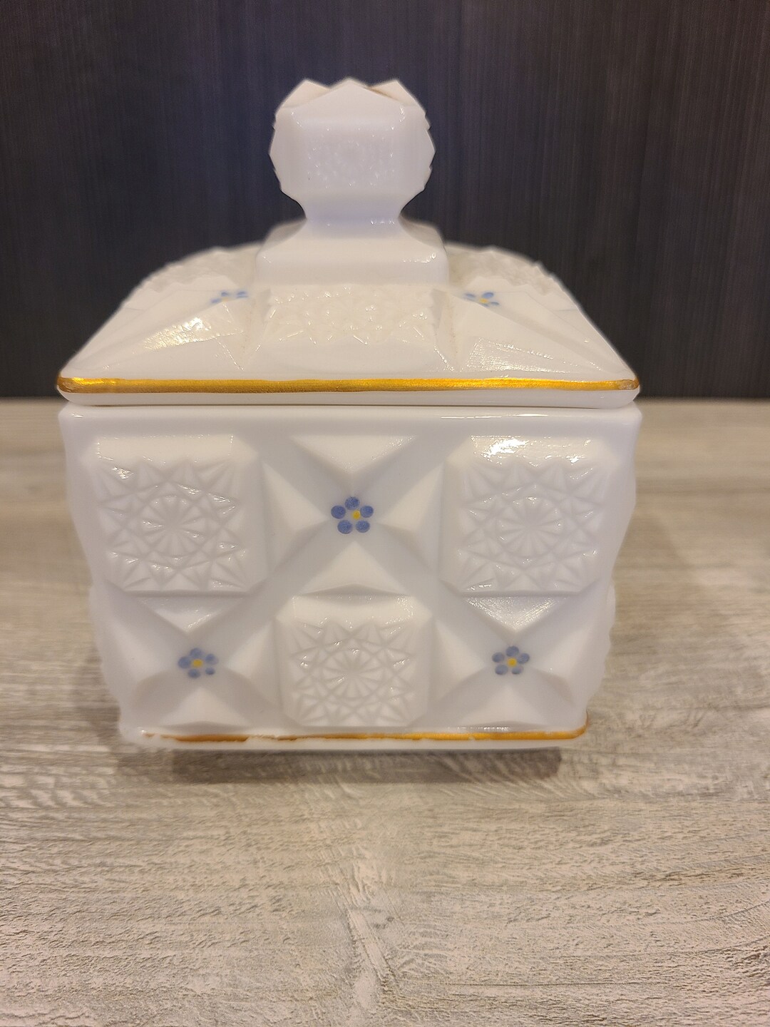 Vintage Westmoreland Candy Dish With Lid. Me Not. Etsy