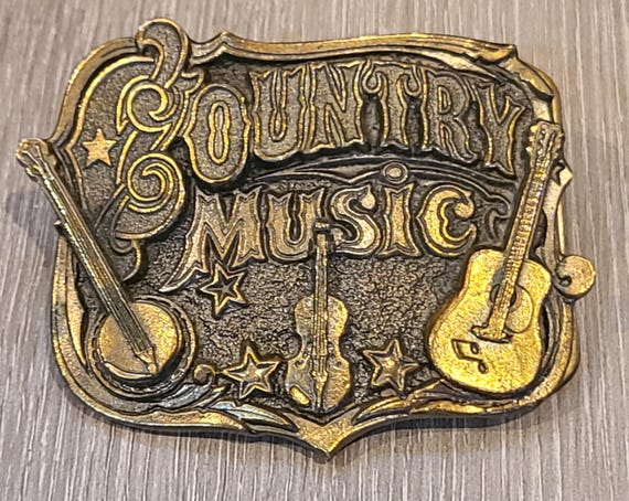 1982 Country Music belt buckle