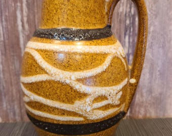 Rare Vintage West German Fat Lava Vase Scheurich 203-26 Mid