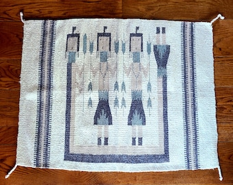 Vintage Navajo style Yei rug.
