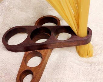 Spaghetti Pasta Portioner Measure Doser Reclaimed Exotic Wood