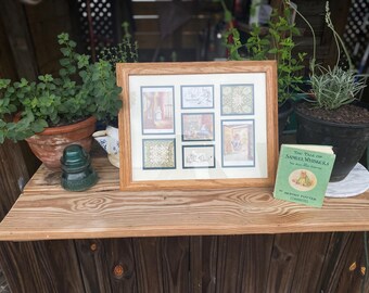 Framed Beatrix Potter Illustrations: Vintage Cat Nursery Wall Art