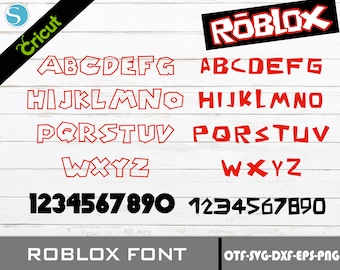 Roblox SVG | Roblox Alphabet PNG| Roblox TTF | Digital Download | Layered Bundle Files | Alphabet Letters and Numbers