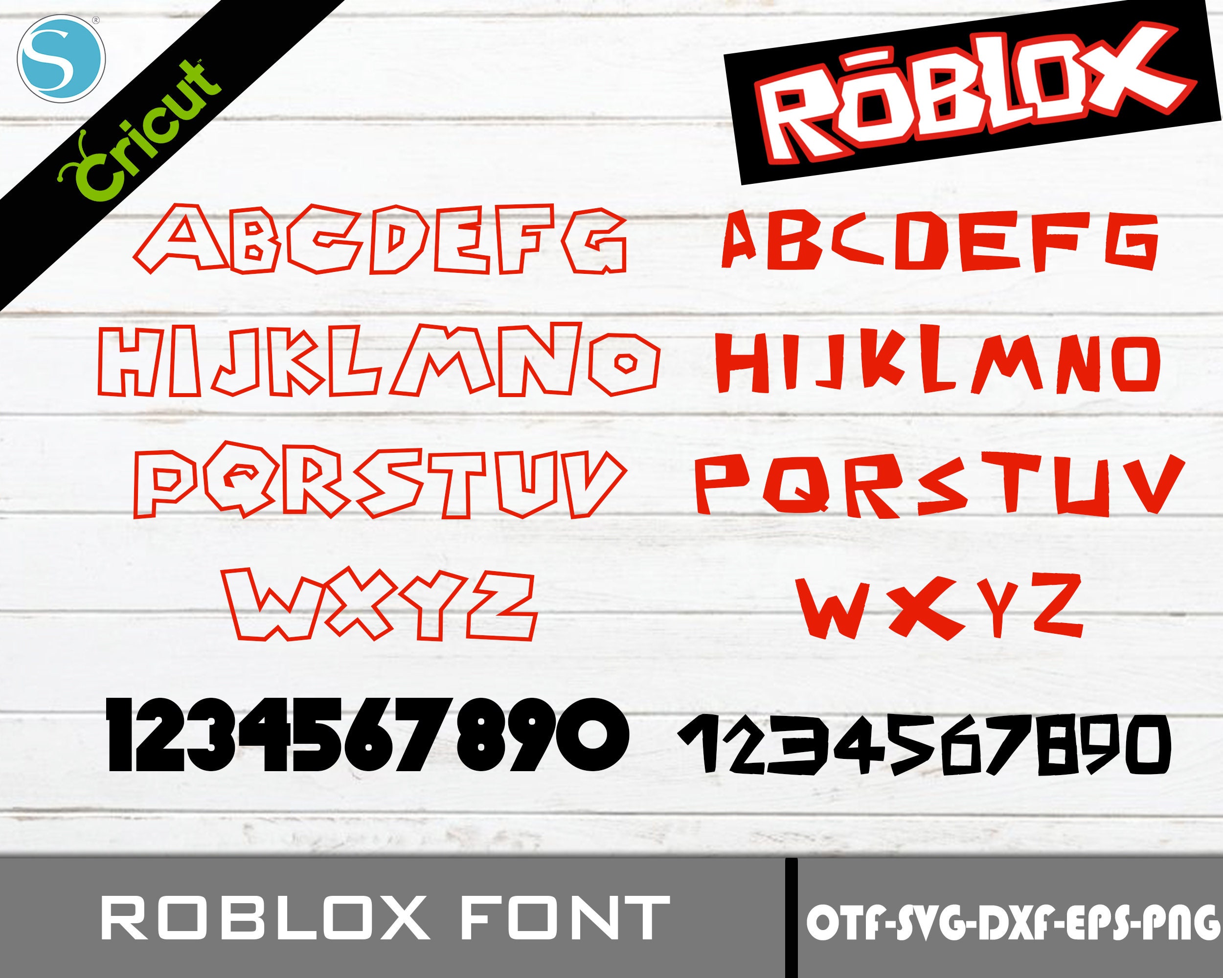 Roblox Head SVG Alphabet Fonts Vector Graphic Roblox Logo Face with Name  Tag for Birthday