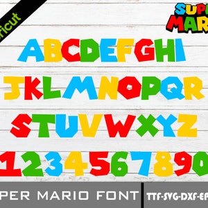 Mario Schrift SVG | Mario Font png | Super Mario Alphabet Svg | Mario Zahlen SVG | Mario Alphabet SVG | Mario Schrift Cricut | Cricut Schriften |