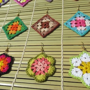 Design your Boho crochet earrings, Choose the style and colours crochet earrings, Your special occasion OOAK DIY designed crochet earrings,