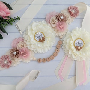 Boho Baby Shower Mommy To Be Sash, Bohemian Baby Sprinkle Sash for Pregnant Expecting Mom To Be, Baby Bump Sash, Maternity Photo Prop