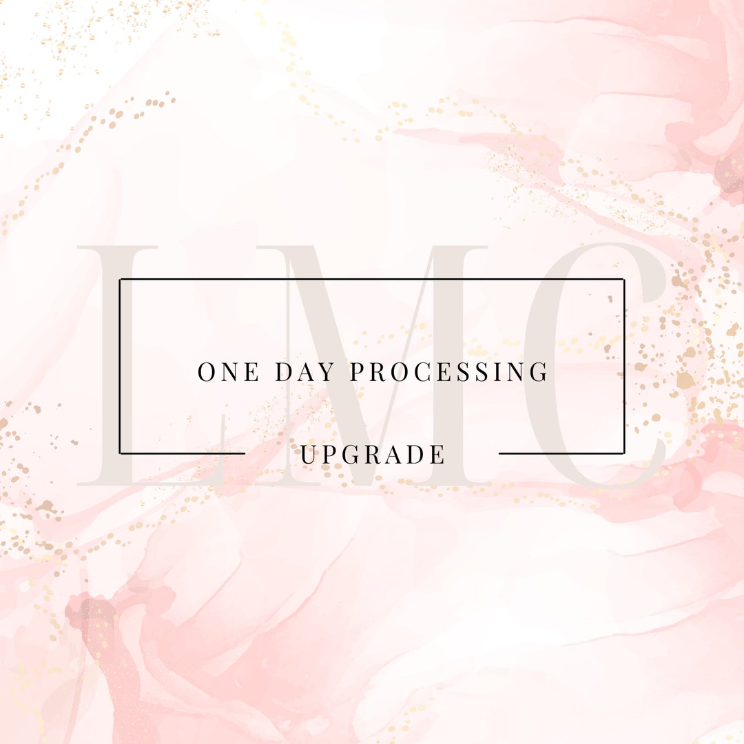 One Day Processing - Etsy