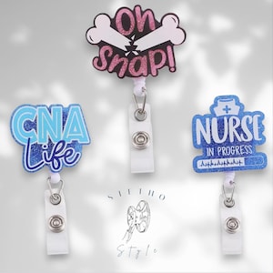 Funny Badge Reels For Nurses Retractable Badge Reels For Doctors ID Card Holder Nursing Student Gift For Medical Student Medical Worker Gift