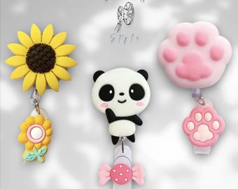 Cute Retractable Badge Reels Nurse Badge Reels for Doctors ID Card Holder Lanyard Gifts For Medical Students Funny Badge Reels For Doctors