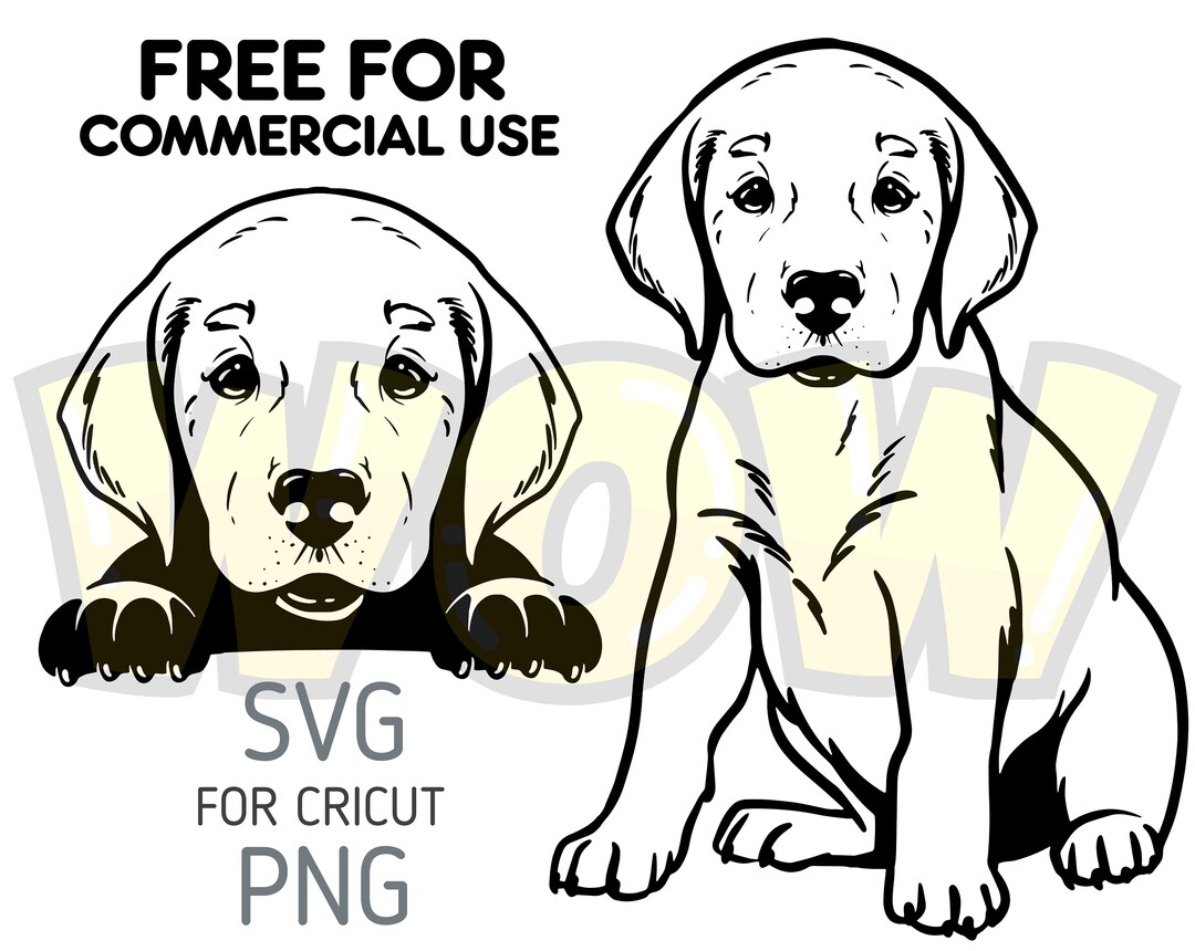 Puppy Labrador Svg for Cricut. Puppy Golden Retriever Svg for Cricut ...