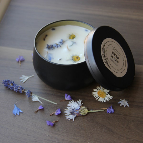 Deep Sleep Organic Candle | Vegan and Cruelty Free