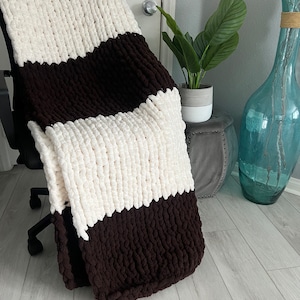 Handmade Chunky Knit Chenille Blanket