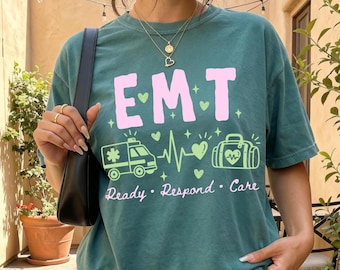 EMT Shirt, Emt Gift, Comfort Colors Tee, Emt Sweatshirt Emergency Medical Technician Gift First Responder Shirt Ems Gift Emt Graduation Gift