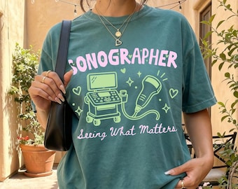 Sonographer Shirt, Sonographer Gift, Comfort Colors Tee, Sonographer Sweatshirt, Ultrasound Tech Gift, Sonography Shirt, Ultrasound Tech App