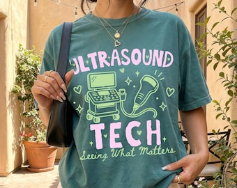 Ultrasound Tech Shirt, Ultrasound Tech Gift Comfort Colors Tee Sonographer Shirt Ultrasound Tech Sweatshirt Ultrasound Tech Apparel Graduate