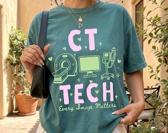 CT Tech Shirt, Ct Tech Gift, Comfort Colors Tee, Ct Tech Sweatshirt, Ct Technologist Gift, Radiology Tech Shirt Ct Apparel Imaging Tech Gift