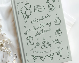Baby Shower Gift Personalized Journal for New Mom Memory Book Letters to My Baby, Custom Baby Keepsake Notebook, First Birthday Journal