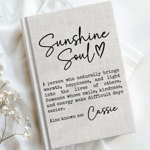 Best Friend Gift Journal for Women, Personalized Notebook, Custom Name Keepsake Diary, Friendship Gift for Bestie Birthday Hardcover Journal