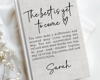 Personalized Retirement Gift Journal Coworker Leaving Gift, New Chapter Gift Farewell Gift for Boss Moving Away Gift Going Away Gift New Job