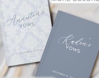 Wedding Vow Books Custom His and Hers Vow Book Elegant Wedding Keepsake Personalized Romantic Wedding Ceremony Gift for Bride and Groom Gift