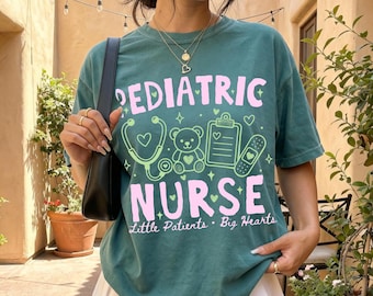 Pediatric Nurse Shirt, Pediatric Nurse Gift, Comfort Colors Tee, Peds Nurse Sweatshirt, Pediatric Nursing Gift, Peds Nurse Apparel Nurse Tee