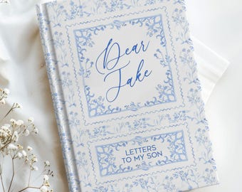Letters to my Son Journal Personalized Pregnancy Journal Dear Son Journal Letters to Baby Boy Memory Book Custom Baby Shower Gift Keepsake