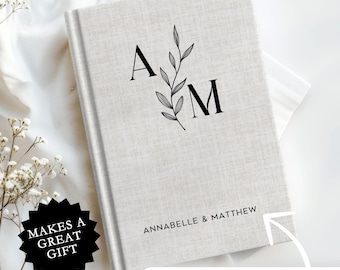 Engagement Journal for Couple Personalized Wedding Journal Bride and Groom Book Memory Keepsake Engagement Present Custom Wedding Notebook