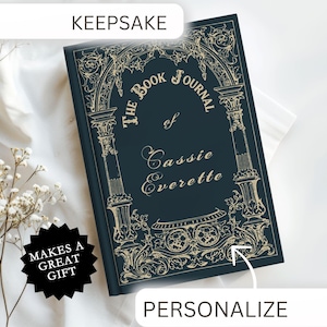 Book Club Gift Custom Book Journal Bookish Gift Personalized Reading Journal Book Review Reading Log Notebook Tracker Journal Hardcover A5